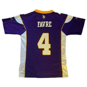 minnesota vikings brett favre reebok nfl football jersey shirt
